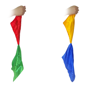 ผ้าเช็ดหน้าโพลีเอสเตอร์คลาสสิกเปลี่ยนสีได้สองสีสำหรับมายากลบนเวที-ทำง่าย เหมาะสำหรับทุกเพศทุกวัย 8 ปีขึ้นไป - Product Image 1