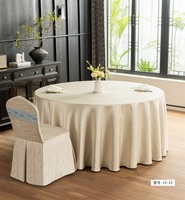 Nappe de table élégante en tissu polyester pour restaurant, banquet, mariage, événement