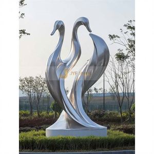 ANW5647 Escultura Artística Personalizada de Acero Inoxidable Sofisticado Estilo Art Deco 304 con Textura que Exhibe la Excelencia Artística, Hecha para Aniversario - Product Image 6