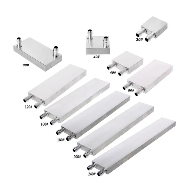 Wholesale Wellentech 80*80*12mm Aluminum Surface Mount Anti-oxidation Water Cooling Block for CPU and Semiconductors