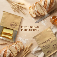Sacs à pain de qualité alimentaire, sacs en plastique refermables, emballages en papier pour boulangerie, sacs à pain personnalisés, sacs en papier kraft
