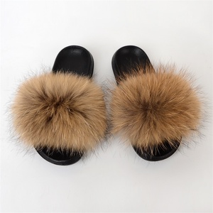 Femmes Hiver Pantoufles De Fourrure De Renard En Peluche Mignon Maison Chaussures Diapositives MoelleuxFourrure Tongs grande - Product Image 2
