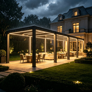 Gazebo Modular Expandible RKOVE para Exteriores, de Aleación de Aluminio Gruesa, con Persianas Ajustables, Inspección Completa Antes de la Entrega - Product Image 2