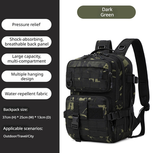 Mochila para senderismo y montañismo al aire libre, mochila ligera de tela Oxford, mochila táctica, una bolsa multiusos para señuelos de pesca - Product Image 5