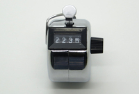 Compteurs mécaniques à 4 chiffres Compteur à clics à main avec bouton en métal