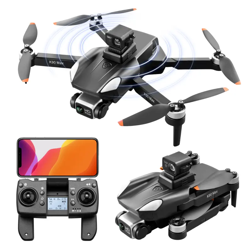 2023 NEW Drone K90 Max Long-distance 4k Foldable Quadcopter Obstacle Avoidance with 4k Dual HD Camera RC drones Profession Drone