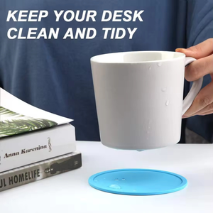 แผ่นรองแก้วซิลิโคนกันลื่นแบบสั่งทำยี่ห้อหัวหลิน ดีไซน์คลาสสิคทรงกลม หลายขนาด (6-20 ซม.) สำหรับแก้วและเครื่องดื่ม - Product Image 5