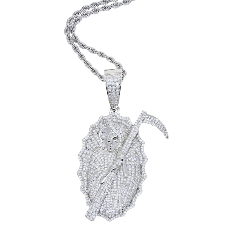 N1006+N743-Silver 24" rope chain