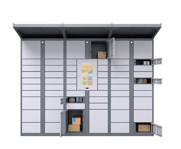 Outdoor Small Steel Metal Electromagnetic Locker Express Cabinet Smart IOT Parcel Delivery Storage Equipment