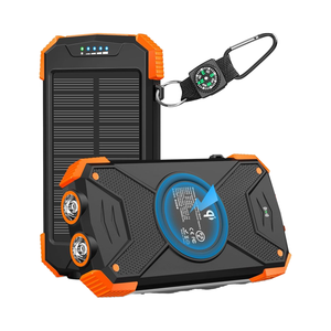 Cargador inalámbrico <span class=keywords><strong>Solar</strong></span> portátil de 10.000 mAh, 20W, carga rápida, paquete de batería <span class=keywords><strong>externa</strong></span> USB C <span class=keywords><strong>para</strong></span> teléfonos móviles, linterna Dual <span class=keywords><strong>para</strong></span> - Product Image 1