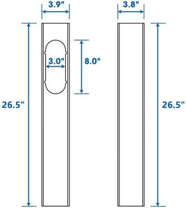 <span class=keywords><strong>Portable</strong></span> Ac Accessoires Home Board PVC Vent Tube <span class=keywords><strong>Adaptateur</strong></span> <span class=keywords><strong>Fenêtre</strong></span> Slide Kit Plaque <span class=keywords><strong>Climatiseur</strong></span> Installer - Product Image 2