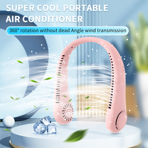 2025 New Arrivals 1200Mah <b>Usb</b> Portable Neck <b>Fan</b> Rechargeable <b>Mini</b> Charging Outdoor Quick Cooling Sports Style Hands-Free 2024 Ne - Product Image 2
