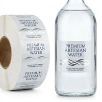 Étiquettes autocollantes personnalisées résistantes aux UV, imperméables et anti-rayures, découpées à la forme pour bouteilles et bocaux, pour l'emballage du thé et des épices