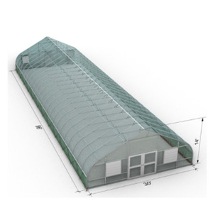 Giá rẻ đường hầm cao Gothic cấu trúc nhà kính cho rau và cà chua phát triển phim vòm Hoop nhà - Product Image 2