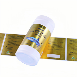 Etichette Personalizzate per Flaconi Contagocce, Adesivi per Integratori, Estratti Erboristici, Collagene Marino, Rimedi, Stampa in Lamina d'Oro - Product Image 2