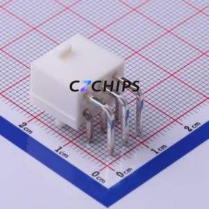 C4255WR-F-2X03PV0 Wire-to-Board Pin Header Bent Lead Through Hole,P=4.2mm Connector 2x3P 4.2mm Right Angle Insert 6P - Product Image 2