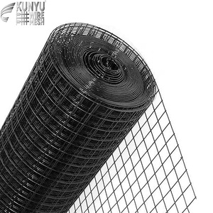 Rollo de Malla de Alambre Soldado Recubierto de Vinilo Negro de Calibre 14, 2 x 4 Pulgadas, 1 x 1 Pulgada, para Jardín y Recintos de Animales - Product Image 2