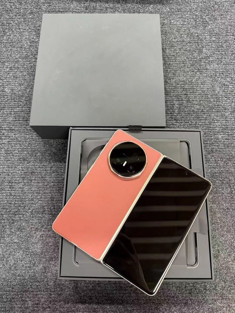 2025 New 5G Smartphone, Orange Foldable Magic V5, High- Camera Phone, AI Phone, Satellite Communication Phone