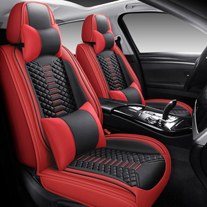 Housses de siège universelles en <span class=keywords><strong>cuir</strong></span> PU FXAP pour <span class=keywords><strong>Jeep</strong></span> <span class=keywords><strong>Renegade</strong></span> Fiat 500X, résistantes à l'usure, motif diamant, ensemble complet - Product Image 1