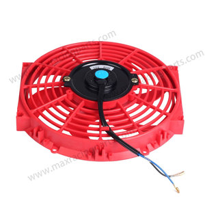 Customized 10'' Universal <strong>Auto</strong> <strong>Electric</strong> Radiator Fan Cooling <strong>System</strong> 12V Curved Blade Red - Product Image 1
