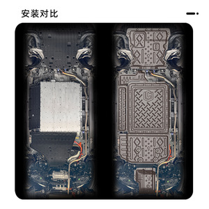 แผ่นกันกระแทก Ding Shili สำหรับ Lynk & Co 10 EIP ผลิตจากอลูมิเนียมแมกนีเซียมอัลลอยด์ ป้องกันใต้ท้องรถแบบเต็มรูปแบบ สำหรับรถยนต์ไฮบริด ป้องกันเครื่องยนต์ - Product Image 1