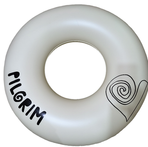 Anillo de natación inflable de PVC con logotipo personalizado, anillo de goma de natación circular, anillo de natación de Tubo negro