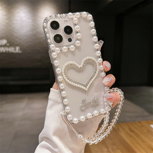 Coeur patter shell couverture de téléphone portable pour <span class=keywords><strong>iphone</strong></span> 15 14 <span class=keywords><strong>13</strong></span> 12 11 étui <span class=keywords><strong>avec</strong></span> chaîne sangle <span class=keywords><strong>cordon</strong></span> couverture - Product Image 1