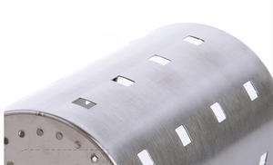 シリンダー型ステンレス製エコフレンドリー食器カトラリースタンドホルダー、箸とスプーン用の水切り付き、キッチン用 - Product Image 6