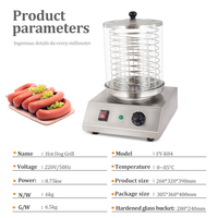 Nouvelle machine à hot-dogs électrique avec chauffe-pains et cuiseur vapeur, machine de cuisson commerciale haute productivité