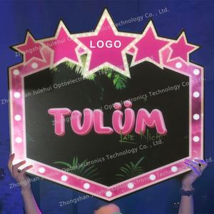 ขวดผู้นำเสนองานปาร์ตี้ป้ายแสดงไฟ LED ข้อความแบบปรับได้สำหรับไนท์คลับทันสมัย - Product Image 4