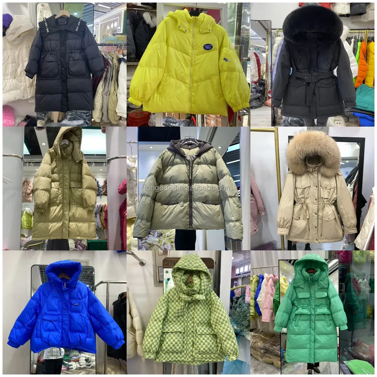 2022 नई सर्दियों की जैकेट महिला पार्का फैशन लंबे कोट ऊन लाइनर हुक वाले परकों को फर कॉलर गर्म बर्फ के साथ पतला कपड़े