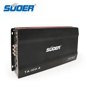 Suoer TA-100.4カーアンプ4チャンネルクラスAB1200wカーオーディオアンプ