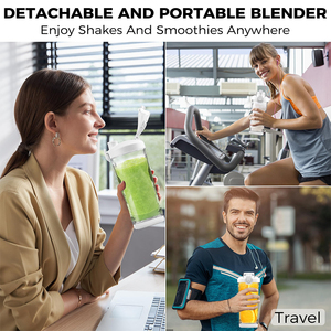 Licuadora Portátil con Motor <span class=keywords><strong>de</strong></span> Alto Rendimiento para Preparar Smoothies y Batidos <span class=keywords><strong>de</strong></span> Proteínas, Ideal para Viajes - Product Image 5