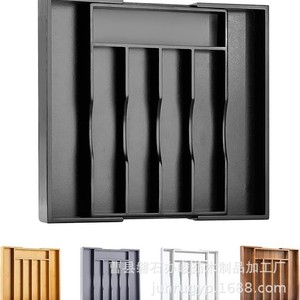 Caja de Almacenamiento Expandible, Organizador de Cajones, Porta Cubiertos Rectangular, Contenedor de Utensilios de Cocina, Embalaje General - Product Image 3