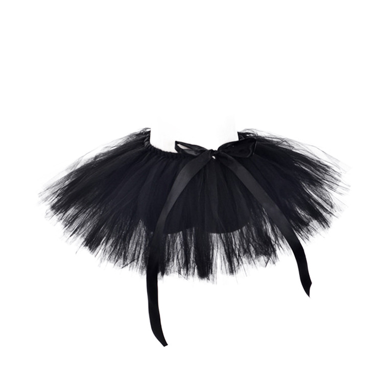 Baby Girls Tutu Skirt - Black Cat Halloween Costume, Fun Mini Tutu Dress  for Kids, Perfect for Festival Parties, Sizes S to XL
