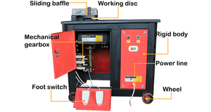 Dobladora de aros de estribos GF28, máquina dobladora de barras automática, eléctrica - Product Image 2