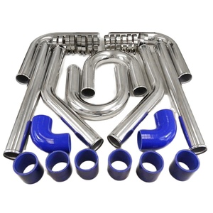 Tubo lucidato 2.5 "alluminio Intercooler tubazioni curve per sistema di raffreddamento auto - Product Image 6