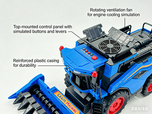 Tracteur <span class=keywords><strong>Moissonneuse</strong></span>-<span class=keywords><strong>batteuse</strong></span> <span class=keywords><strong>Jouet</strong></span> Dwi Dowellin - Échelle <span class=keywords><strong>1</strong></span>:<span class=keywords><strong>16</strong></span> - Comprend des accessoires pour la récolte du maïs et la tête de battage - Product Image 3