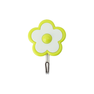 Quatre ensembles de crochets adhésifs résistants, sans perçage, en plastique, imperméables, avec un design floral coloré et créatif, pour la décoration de la chambre à coucher et du salon - Product Image 4