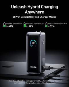 <span class=keywords><strong>Anker</strong></span> Prime Power Bank, Paquete de Batería de 10000mAh con Salida de 65W, Enchufe de CA Incorporado, Soporta PD 3,0 y PPS, Recarga Rápida de 30W - Product Image 4