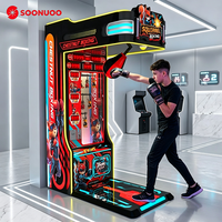 Machine de boxe commerciale, jeu d'arcade à monnayeur, testeur de force de boxe pour zone de jeux et centre de divertissement familial