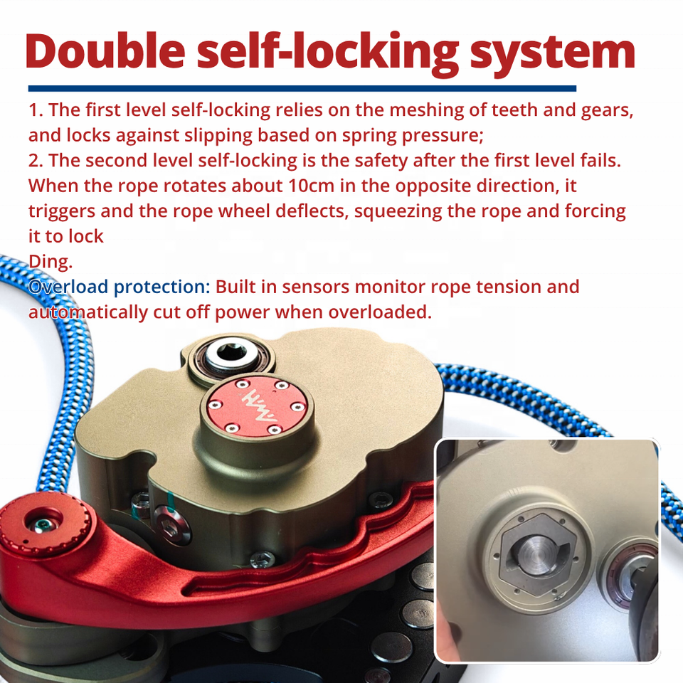 High Altitude Rope Climbing Equipment Lifting Reducer & Installation ...