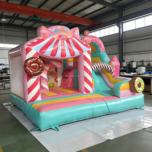 Castillo Inflable Comercial para Fiestas al Aire Libre, Castillo Inflable de PVC para Niños con Tobogán, <span class=keywords><strong>Casa</strong></span> de Brinco para Niños - Product Image 1