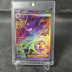 Cartes à collectionner holographiques arc-en-ciel de haute qualité, personnalisées, Mega Gengar EX, DIY, pour les fans de <span class=keywords><strong>Pokémon</strong></span> TCG, fabriquées par des fans, pour la collection des fans - Product Image 2