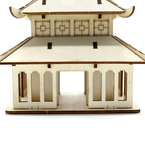 Kit de modèle d'architecture en bois, assemblage de construction à faire soi-même, jouet éducatif scientifique pour enfants de 4 à 6 ans - Product Image 2
