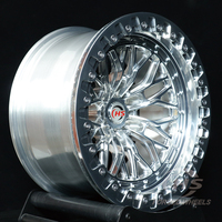 Jantes forgées Beadlock personnalisées polies tout-terrain 6X139.7 pour ATV/UTV Corvette Land Rover Chewy Silverado 1500 Ford F150 F350