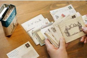 Custom <strong>Mini</strong> Vintage Paper Kraft <strong>Envelope</strong> Set 12 Design in One Set Stationary Paper and <strong>Envelopes</strong> Sets - Product Image 5