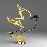 Récompenses en aluminium Personnaliser le trophée du pigeon de la paix Trophée en métal Récompenses Médailles et trophées académiques bon marché