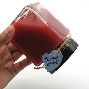 Vierkante Vorm 8Oz Fruit Verspreidt Glas Weckpotten Voor Behoudt Jam Gelei Saus Spice Fruit Crème Marmelade - Product Image 5