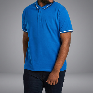 Chemise de golf pour homme, bleu royal, 3 boutons, ultra douce, respirante, écologique, anti-rides, séchage rapide, décontractée, pour l'entraînement, la course à pied, grande taille - Product Image 3